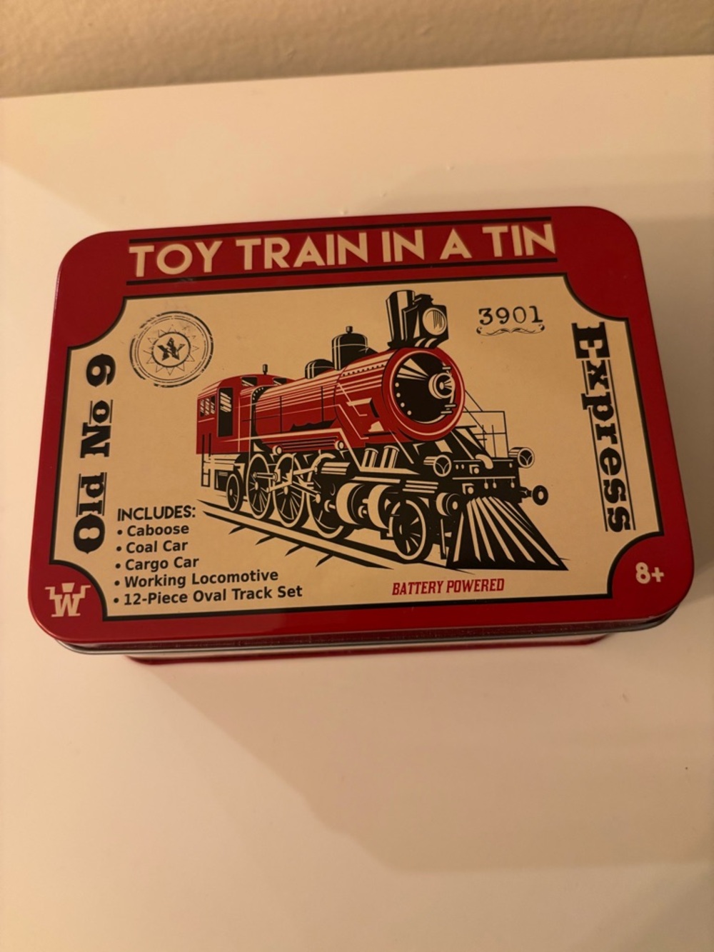 London toy train in tin. NO 9 Express Battery-Powered Train Set